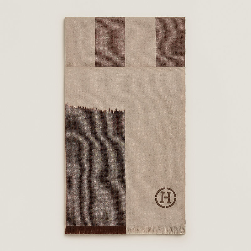 Ikat 4H scarf - Brown | Hermès USA